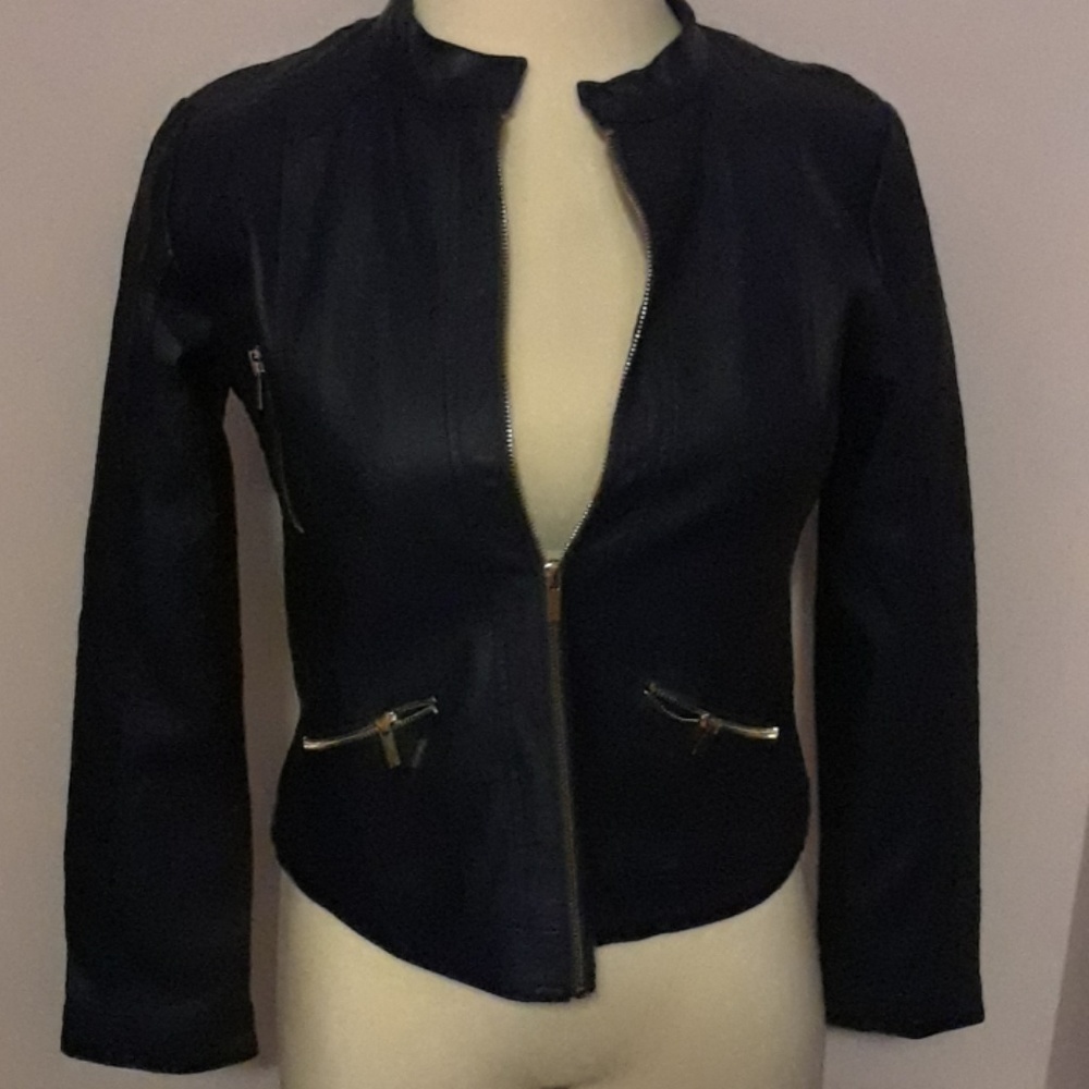 Faux leather jacket